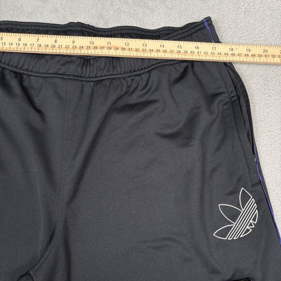 Adidas Size Large L Original Mens ADICOLOR CLASSIC FIREBIRD TRACK PANTS BLACK - Picture 7 of 9